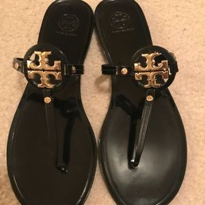 Tory Burch Miller jelly sandals- worn once!